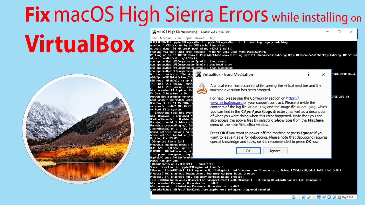 Mac Os High Sierra For Virtualbox